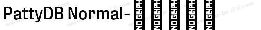 PattyDB Normal字体转换